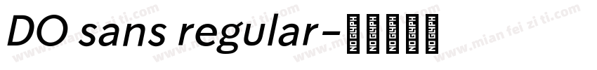 DO sans regular字体转换